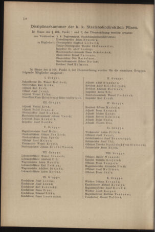 Verordnungs- und Anzeige-Blatt der k.k. General-Direction der österr. Staatsbahnen 19100105 Seite: 10