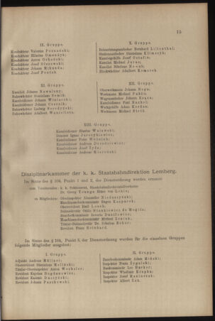 Verordnungs- und Anzeige-Blatt der k.k. General-Direction der österr. Staatsbahnen 19100105 Seite: 15