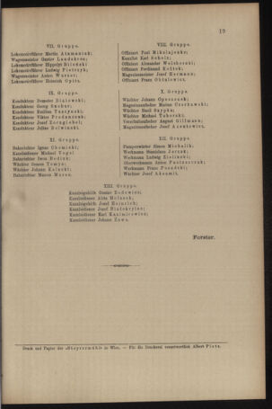 Verordnungs- und Anzeige-Blatt der k.k. General-Direction der österr. Staatsbahnen 19100105 Seite: 19