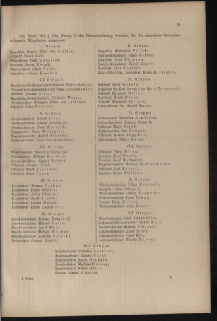 Verordnungs- und Anzeige-Blatt der k.k. General-Direction der österr. Staatsbahnen 19100105 Seite: 9