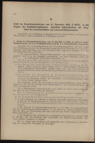 Verordnungs- und Anzeige-Blatt der k.k. General-Direction der österr. Staatsbahnen 19100108 Seite: 2