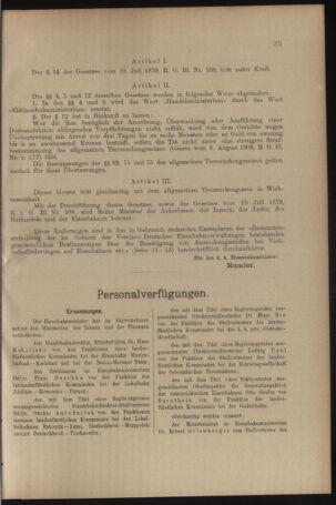 Verordnungs- und Anzeige-Blatt der k.k. General-Direction der österr. Staatsbahnen 19100115 Seite: 3