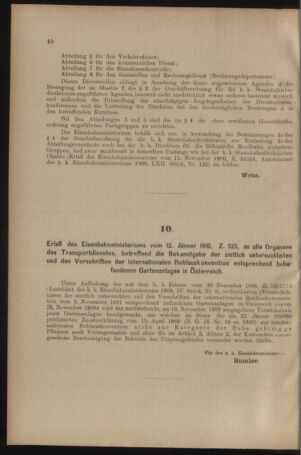 Verordnungs- und Anzeige-Blatt der k.k. General-Direction der österr. Staatsbahnen 19100122 Seite: 2