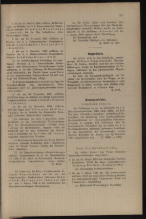 Verordnungs- und Anzeige-Blatt der k.k. General-Direction der österr. Staatsbahnen 19100129 Seite: 11