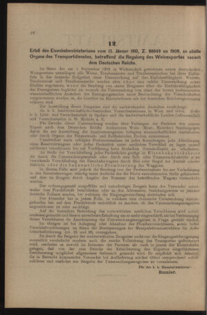 Verordnungs- und Anzeige-Blatt der k.k. General-Direction der österr. Staatsbahnen 19100129 Seite: 2