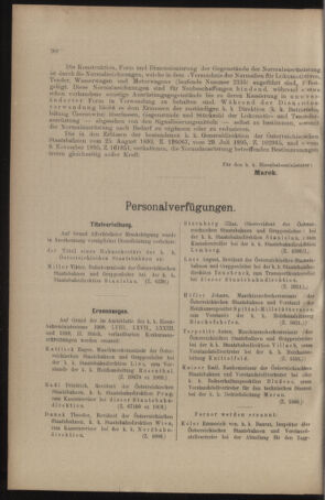 Verordnungs- und Anzeige-Blatt der k.k. General-Direction der österr. Staatsbahnen 19100212 Seite: 6