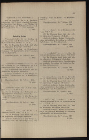 Verordnungs- und Anzeige-Blatt der k.k. General-Direction der österr. Staatsbahnen 19100219 Seite: 7