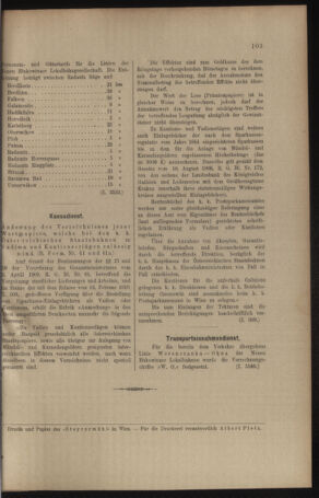 Verordnungs- und Anzeige-Blatt der k.k. General-Direction der österr. Staatsbahnen 19100219 Seite: 9