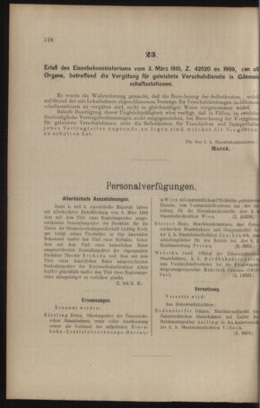 Verordnungs- und Anzeige-Blatt der k.k. General-Direction der österr. Staatsbahnen 19100312 Seite: 2