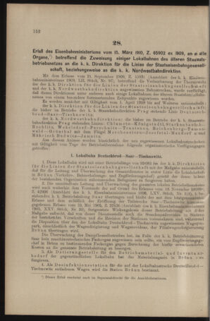 Verordnungs- und Anzeige-Blatt der k.k. General-Direction der österr. Staatsbahnen 19100326 Seite: 10