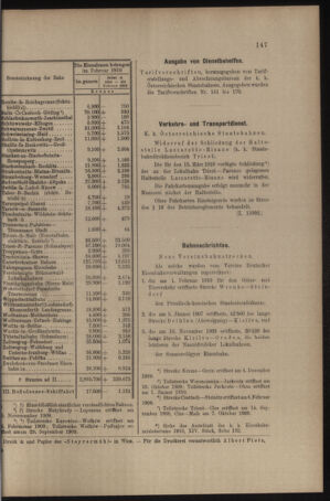 Verordnungs- und Anzeige-Blatt der k.k. General-Direction der österr. Staatsbahnen 19100326 Seite: 5