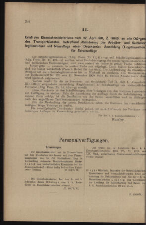 Verordnungs- und Anzeige-Blatt der k.k. General-Direction der österr. Staatsbahnen 19100430 Seite: 2