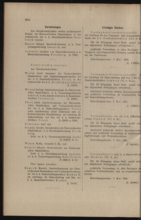 Verordnungs- und Anzeige-Blatt der k.k. General-Direction der österr. Staatsbahnen 19100430 Seite: 4