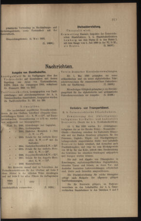 Verordnungs- und Anzeige-Blatt der k.k. General-Direction der österr. Staatsbahnen 19100507 Seite: 3