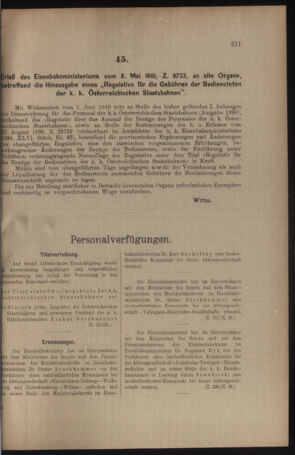 Verordnungs- und Anzeige-Blatt der k.k. General-Direction der österr. Staatsbahnen 19100514 Seite: 7