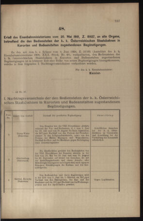 Verordnungs- und Anzeige-Blatt der k.k. General-Direction der österr. Staatsbahnen 19100528 Seite: 5