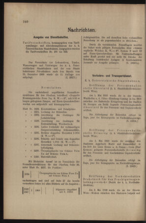 Verordnungs- und Anzeige-Blatt der k.k. General-Direction der österr. Staatsbahnen 19100528 Seite: 8