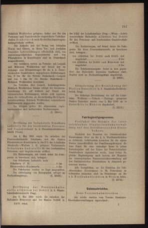 Verordnungs- und Anzeige-Blatt der k.k. General-Direction der österr. Staatsbahnen 19100528 Seite: 9