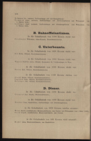 Verordnungs- und Anzeige-Blatt der k.k. General-Direction der österr. Staatsbahnen 19100701 Seite: 6