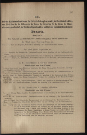 Verordnungs- und Anzeige-Blatt der k.k. General-Direction der österr. Staatsbahnen 19100701 Seite: 7