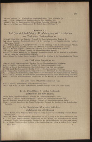 Verordnungs- und Anzeige-Blatt der k.k. General-Direction der österr. Staatsbahnen 19100701 Seite: 9