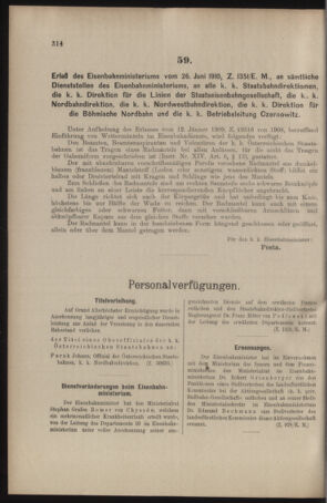 Verordnungs- und Anzeige-Blatt der k.k. General-Direction der österr. Staatsbahnen 19100709 Seite: 2