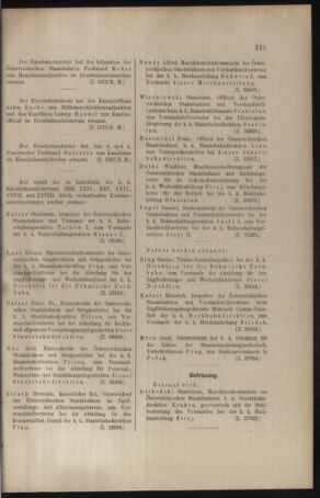 Verordnungs- und Anzeige-Blatt der k.k. General-Direction der österr. Staatsbahnen 19100709 Seite: 3