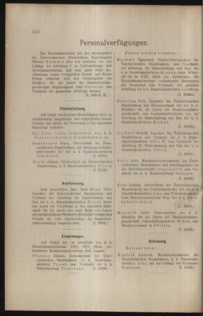 Verordnungs- und Anzeige-Blatt der k.k. General-Direction der österr. Staatsbahnen 19100723 Seite: 4