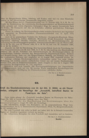 Verordnungs- und Anzeige-Blatt der k.k. General-Direction der österr. Staatsbahnen 19100730 Seite: 3