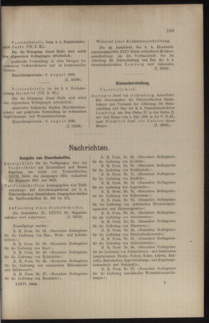 Verordnungs- und Anzeige-Blatt der k.k. General-Direction der österr. Staatsbahnen 19100730 Seite: 9