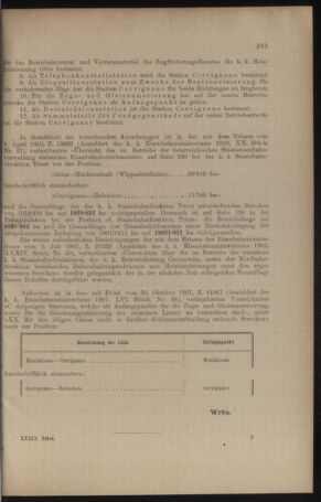 Verordnungs- und Anzeige-Blatt der k.k. General-Direction der österr. Staatsbahnen 19100820 Seite: 9