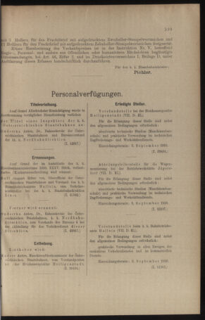 Verordnungs- und Anzeige-Blatt der k.k. General-Direction der österr. Staatsbahnen 19100827 Seite: 7