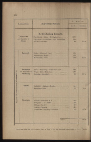 Verordnungs- und Anzeige-Blatt der k.k. General-Direction der österr. Staatsbahnen 19100901 Seite: 70