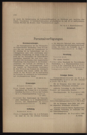 Verordnungs- und Anzeige-Blatt der k.k. General-Direction der österr. Staatsbahnen 19100903 Seite: 2