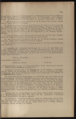 Verordnungs- und Anzeige-Blatt der k.k. General-Direction der österr. Staatsbahnen 19100917 Seite: 3