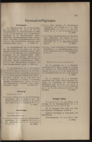 Verordnungs- und Anzeige-Blatt der k.k. General-Direction der österr. Staatsbahnen 19100917 Seite: 5