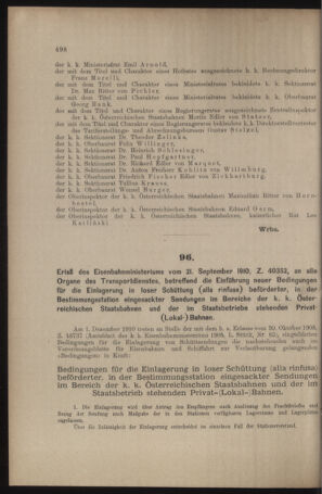 Verordnungs- und Anzeige-Blatt der k.k. General-Direction der österr. Staatsbahnen 19101001 Seite: 2