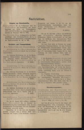 Verordnungs- und Anzeige-Blatt der k.k. General-Direction der österr. Staatsbahnen 19101001 Seite: 5