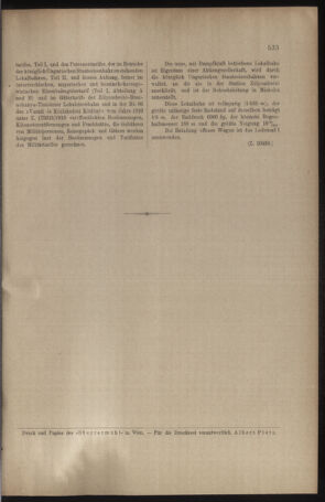 Verordnungs- und Anzeige-Blatt der k.k. General-Direction der österr. Staatsbahnen 19101015 Seite: 13