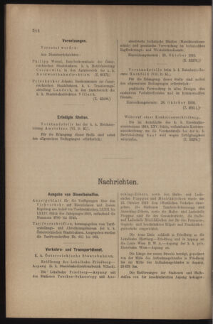 Verordnungs- und Anzeige-Blatt der k.k. General-Direction der österr. Staatsbahnen 19101022 Seite: 10