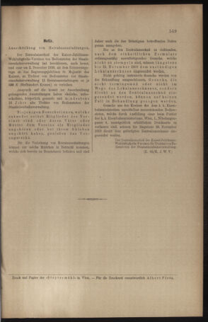 Verordnungs- und Anzeige-Blatt der k.k. General-Direction der österr. Staatsbahnen 19101022 Seite: 15