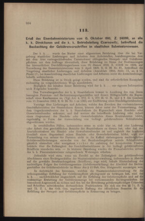 Verordnungs- und Anzeige-Blatt der k.k. General-Direction der österr. Staatsbahnen 19101105 Seite: 2