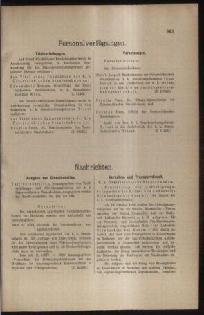 Verordnungs- und Anzeige-Blatt der k.k. General-Direction der österr. Staatsbahnen 19101105 Seite: 7