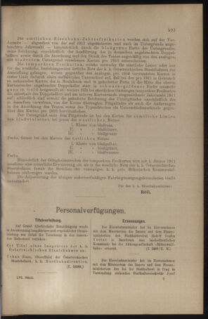 Verordnungs- und Anzeige-Blatt der k.k. General-Direction der österr. Staatsbahnen 19101119 Seite: 9