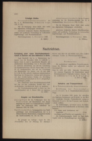 Verordnungs- und Anzeige-Blatt der k.k. General-Direction der österr. Staatsbahnen 19101126 Seite: 4