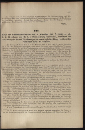 Verordnungs- und Anzeige-Blatt der k.k. General-Direction der österr. Staatsbahnen 19101203 Seite: 3