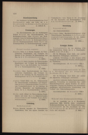 Verordnungs- und Anzeige-Blatt der k.k. General-Direction der österr. Staatsbahnen 19101203 Seite: 6