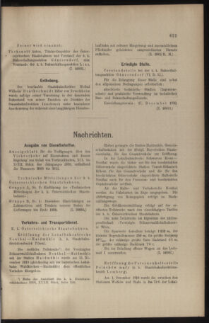 Verordnungs- und Anzeige-Blatt der k.k. General-Direction der österr. Staatsbahnen 19101210 Seite: 3