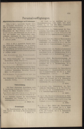 Verordnungs- und Anzeige-Blatt der k.k. General-Direction der österr. Staatsbahnen 19101217 Seite: 5