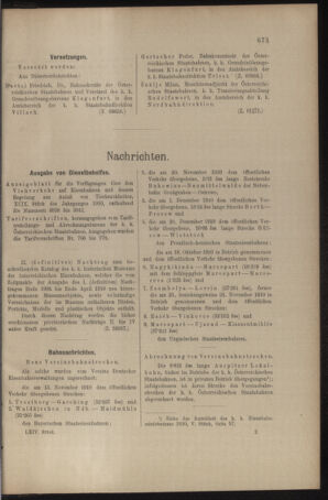 Verordnungs- und Anzeige-Blatt der k.k. General-Direction der österr. Staatsbahnen 19101224 Seite: 5